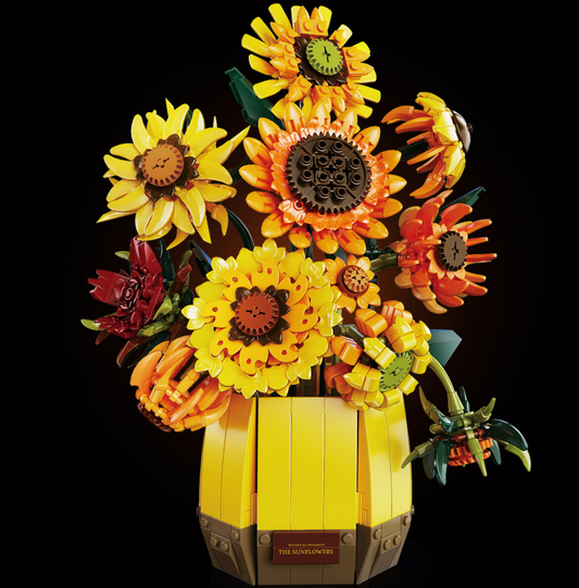 1088ピース 菊の植物 ビルディングブロックセット DIY盆栽鉢植えモデル