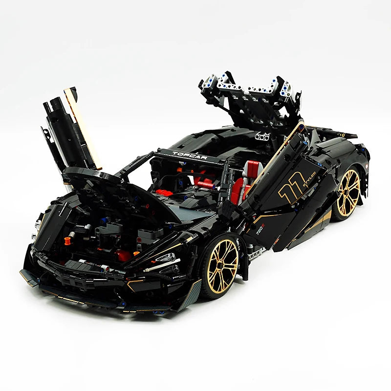 1:8 MOC スポーツレーシングカーモデル 720S モーター 10625