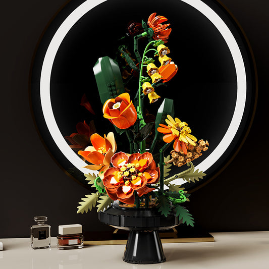 モランディローズ ブロックセット植物ブーケ