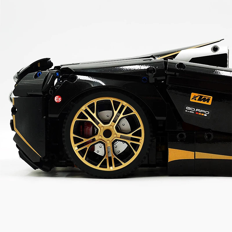 1:8 MOC スポーツレーシングカーモデル 720S モーター 10625