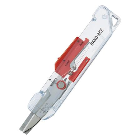 Japanese KOKUYO HAKO-AKE 2-in-1 Portable Scissors Carton Opener Utility Cutter for Warehouse Office Home