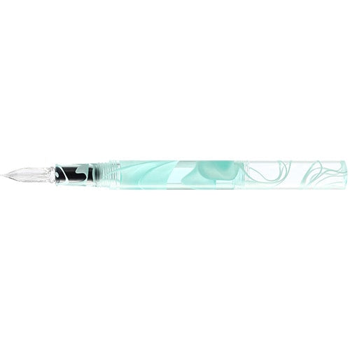 ゆらめくマーブル模様が美しい、キャップ付きガラスペンが新発売。ペン先を保護するキャップ付きなので、持ち運びにも便利です。