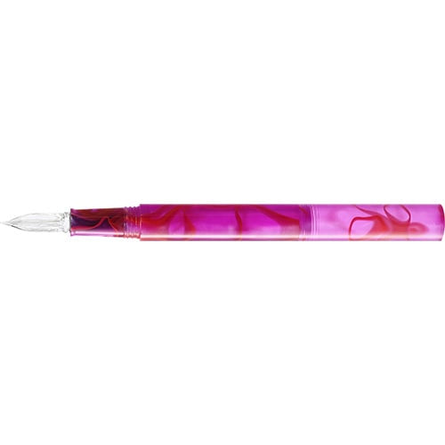 ゆらめくマーブル模様が美しい、キャップ付きガラスペンが新発売。ペン先を保護するキャップ付きなので、持ち運びにも便利です。