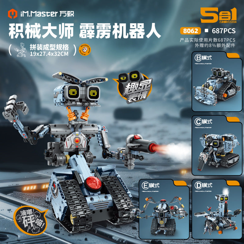 NO. 8062 | 5-IN-1 STEAM THUNDERBOT PROGRAMMABLE ARCHIVE (687 PCS)