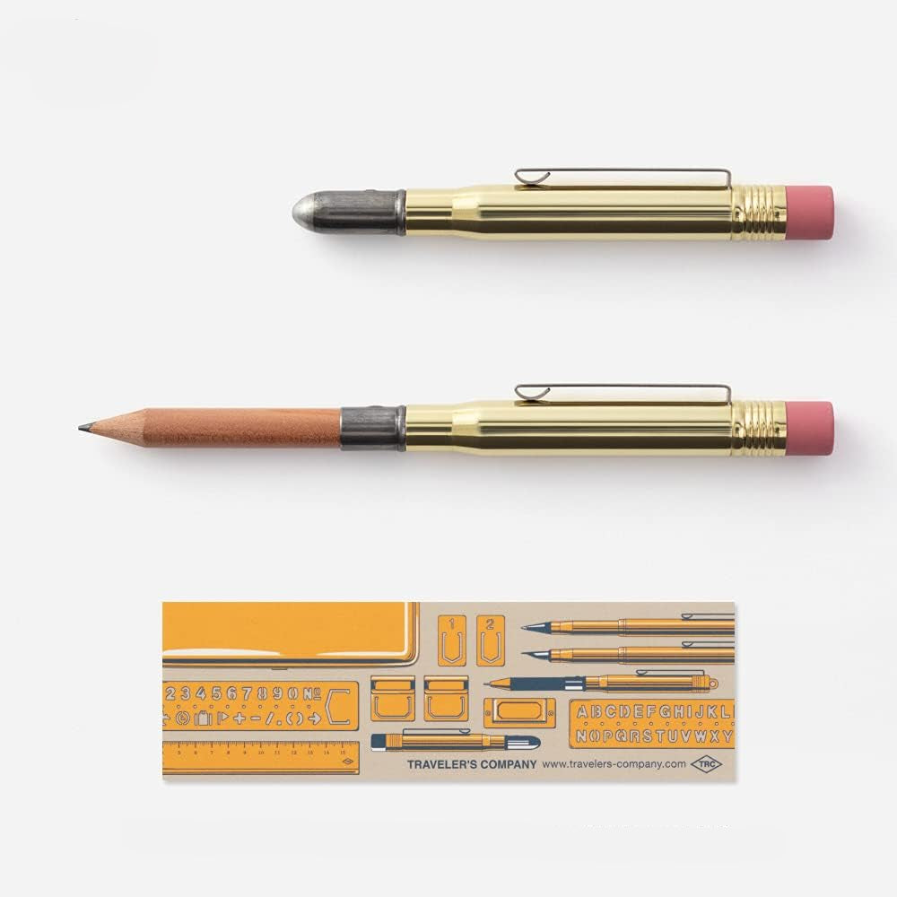 TRC Solid Brass Bullet Pen / Pencil (Midori)