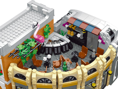 3231個ヨーロッパスタイルデパートコーナーストア ビルディングブロック シティストリートビューモジュラーレンガのおもちゃ