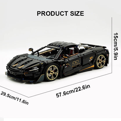 1:8 MOC スポーツレーシングカーモデル 720S モーター 10625