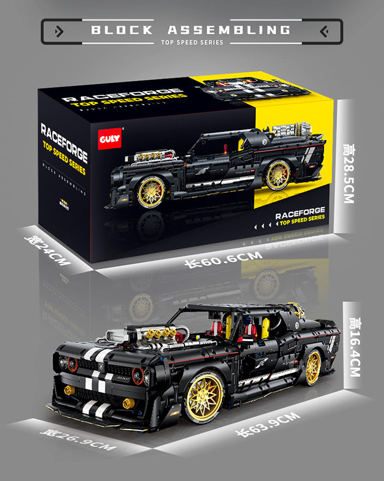 子供のためのRCレーシングビルディングブロック GULY-MOC 1:8 10637