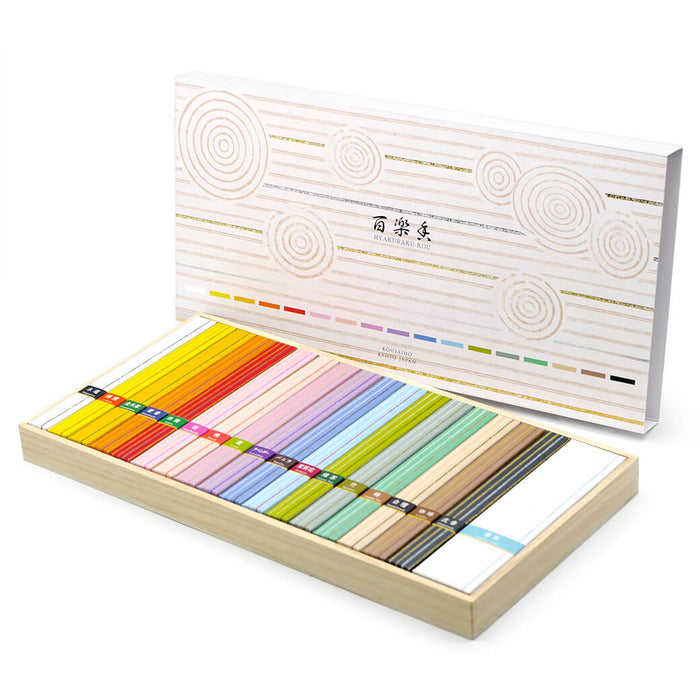 Kousaido Hyakuraku – 17 Fragrance Japanese Incense Gift Set