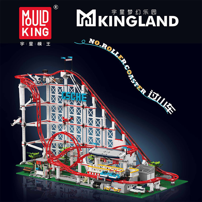 MOULD KING 11014 テクニカルジェットコースタービルディングブロック電動モデルセット