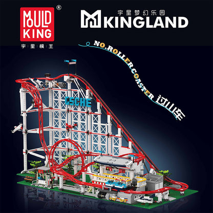 MOULD KING 11014 テクニカルジェットコースタービルディングブロック電動モデルセット