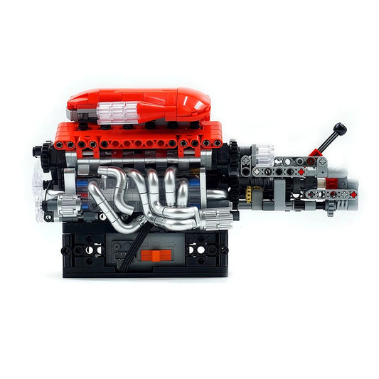 Mould King 10226 FEスーパーカーV12エンジンモデル - 863ピース 組み立てブロックキット