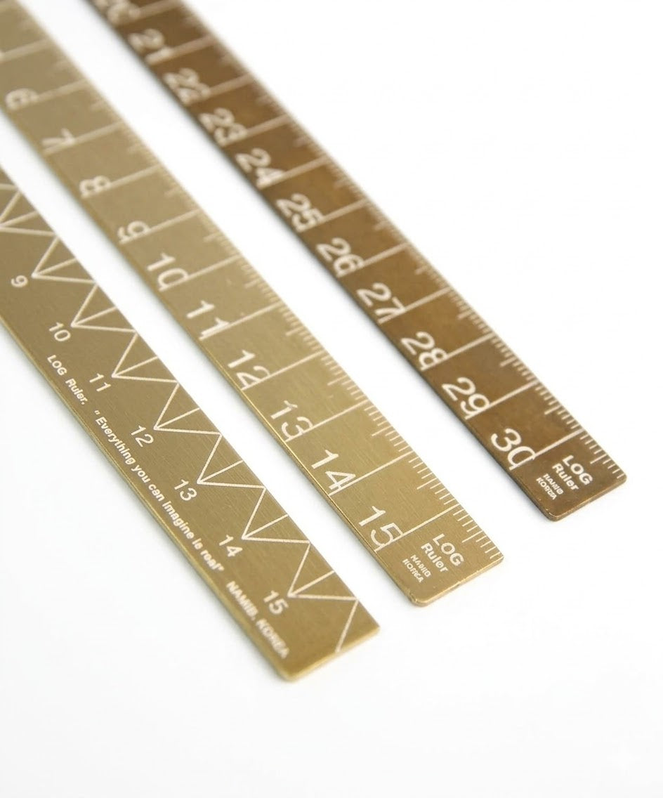 Interact Solid Brass Geometrical Ruler (16cm)