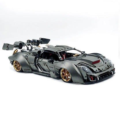 GULY 10629 1:8 RC メタリックメッキ グレー レーシングハイパーカー