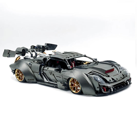 GULY 10629 1:8 RC メタリックメッキ グレー レーシングハイパーカー