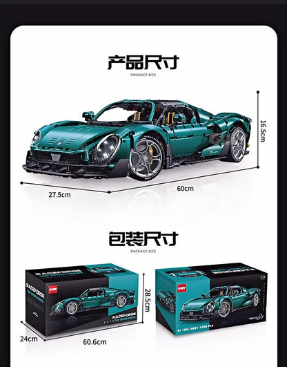 3861ピース ラム スポーツカー 組み立てブロック 1:8スケールモデル
