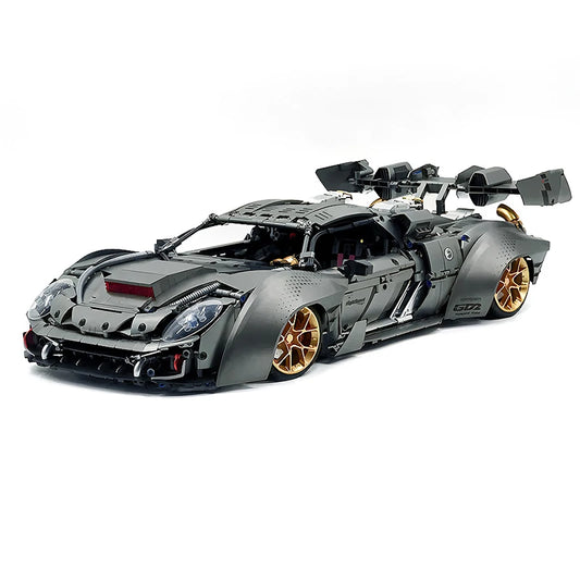 GULY 10629 1:8 RC メタリックメッキ グレー レーシングハイパーカー