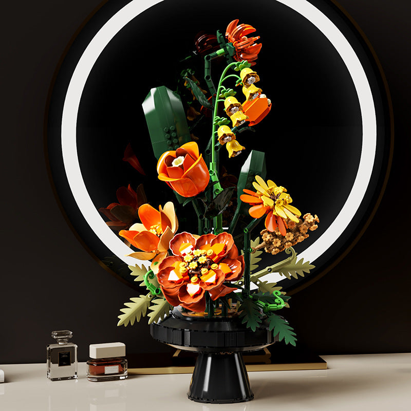 モランディローズ ブロックセット植物ブーケ