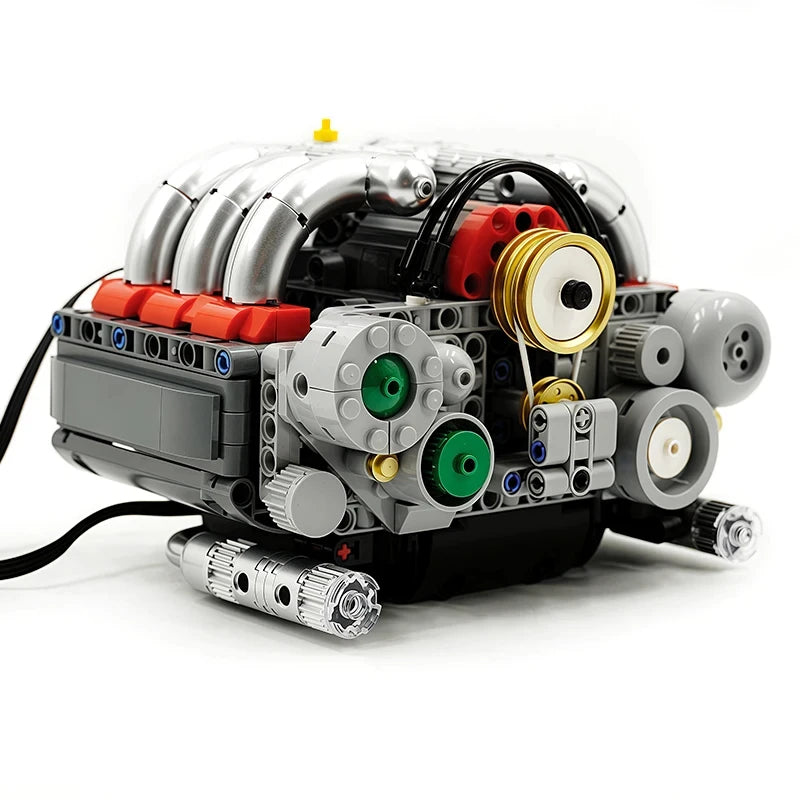 Mould King 10193 ボクサーV8エンジンモデル 609ピース ビルディングブロックキットセット