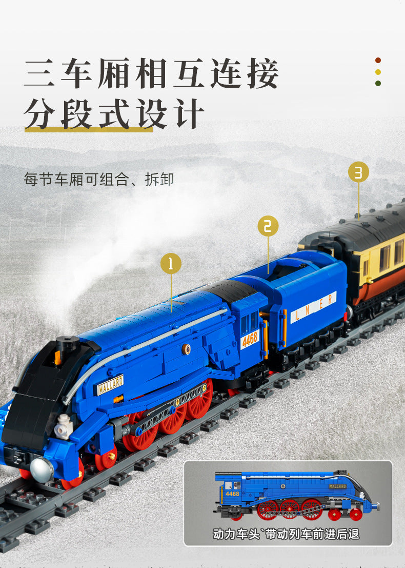 MOC 12006 スチームハイカー機関車 クラスA4 輸送車両モデル
