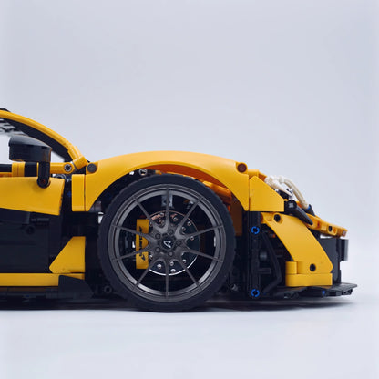 テクニカルビルディングブロック 新型P1スーパーレーシングカー 1:8組み立てセット