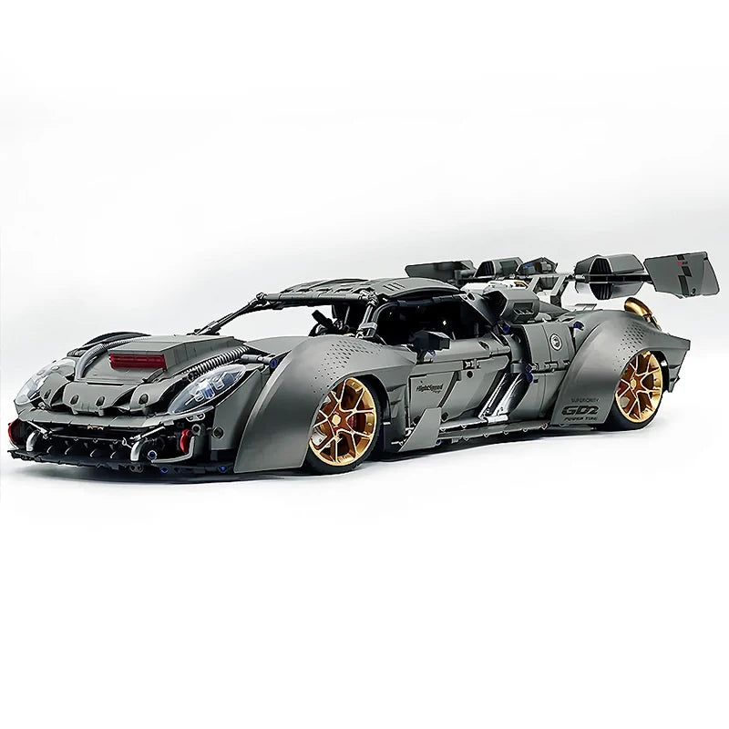 GULY 10629 1:8 RC メタリックメッキ グレー レーシングハイパーカー