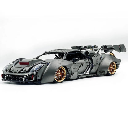 GULY 10629 1:8 RC メタリックメッキ グレー レーシングハイパーカー