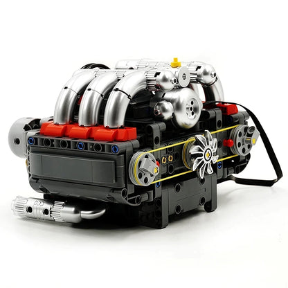 Mould King 10193 ボクサーV8エンジンモデル 609ピース ビルディングブロックキットセット
