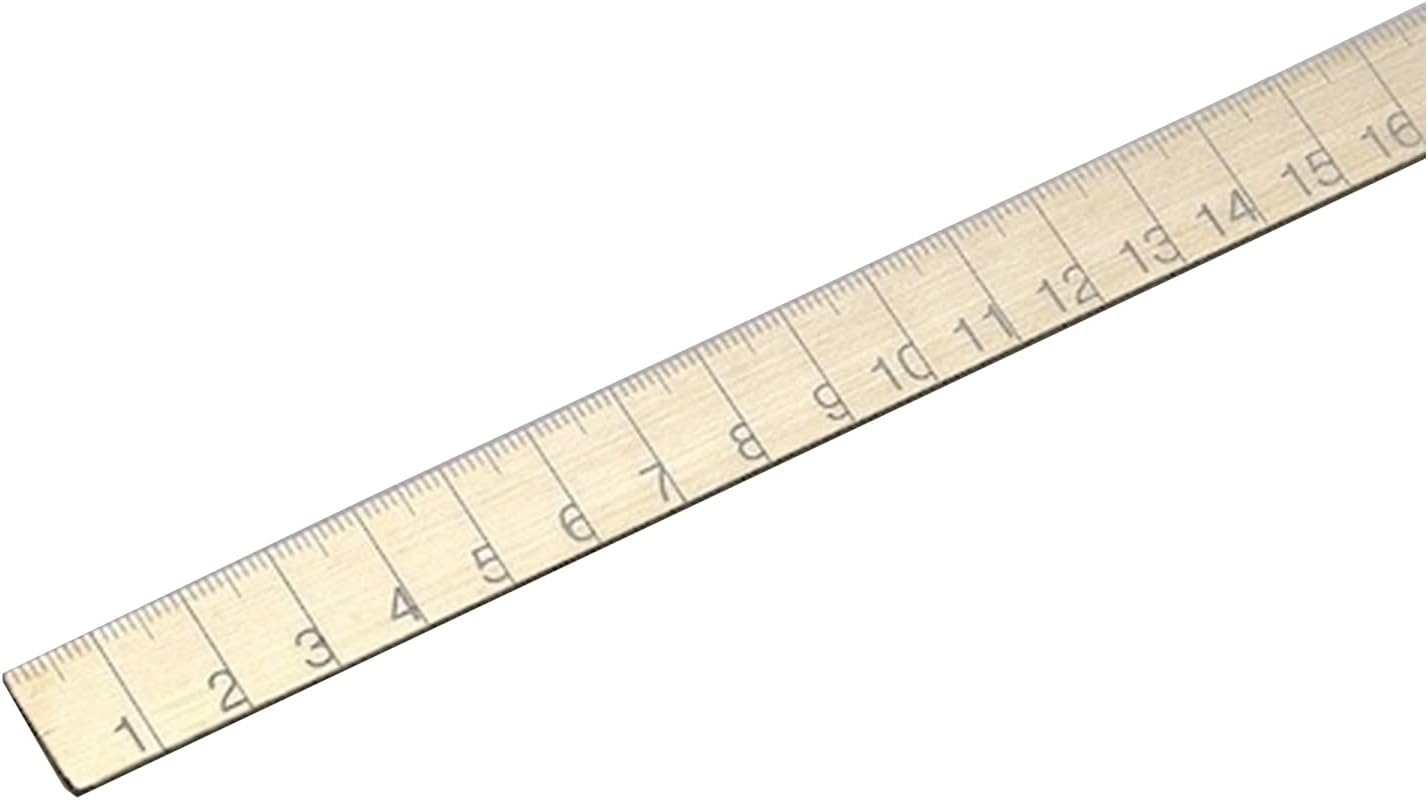 Interact Solid Brass Geometrical Ruler (16cm)