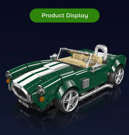 Mould King 10228 ACコブラ ビルディングブロック クラシックコンバーチブルスポーツカー