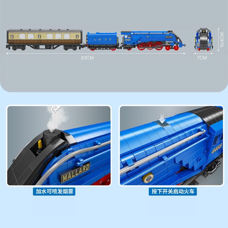 MOC 12006 スチームハイカー機関車 クラスA4 輸送車両モデル