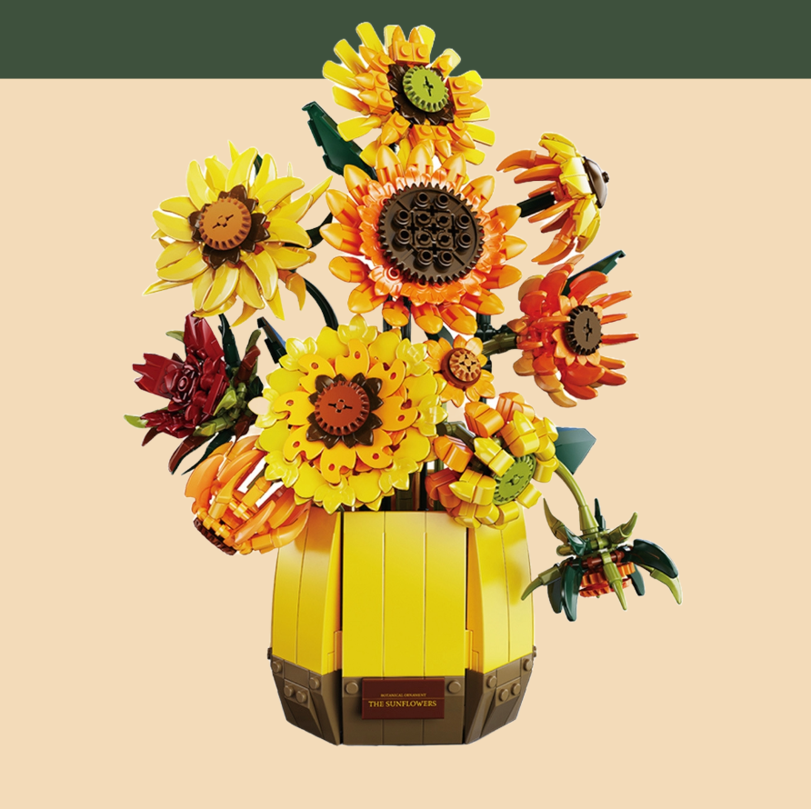 ファン・ゴッホの向日葵植物ブーケ