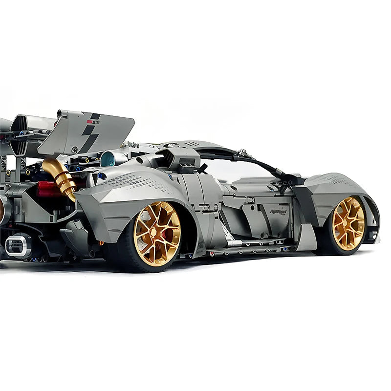 GULY 10629 1:8 RC メタリックメッキ グレー レーシングハイパーカー