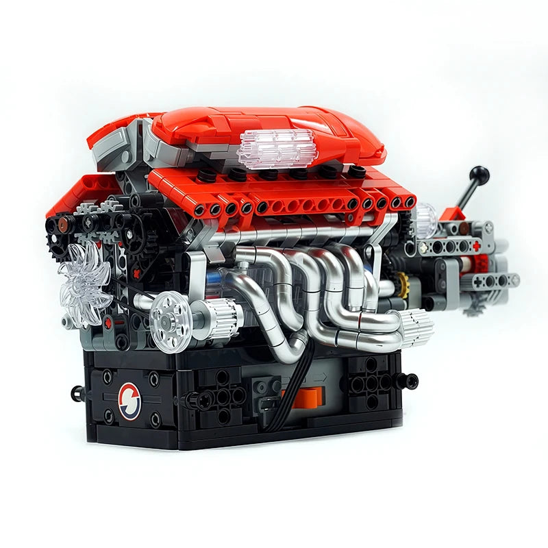 Mould King 10226 FEスーパーカーV12エンジンモデル - 863ピース 組み立てブロックキット