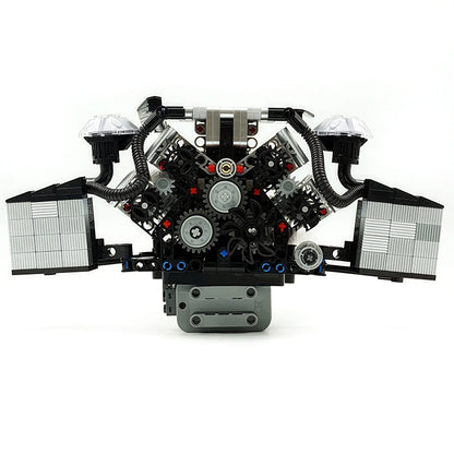 Mould King 10230 W12エンジン 871ピース 組み立てブロックセット MOC ミニトランスミッションエンジンモデル