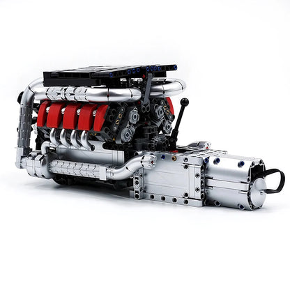 モールドキング 10203 MB 電動シミュレーションモデル V8エンジン テクニカルカー部品 ビルディングブロック