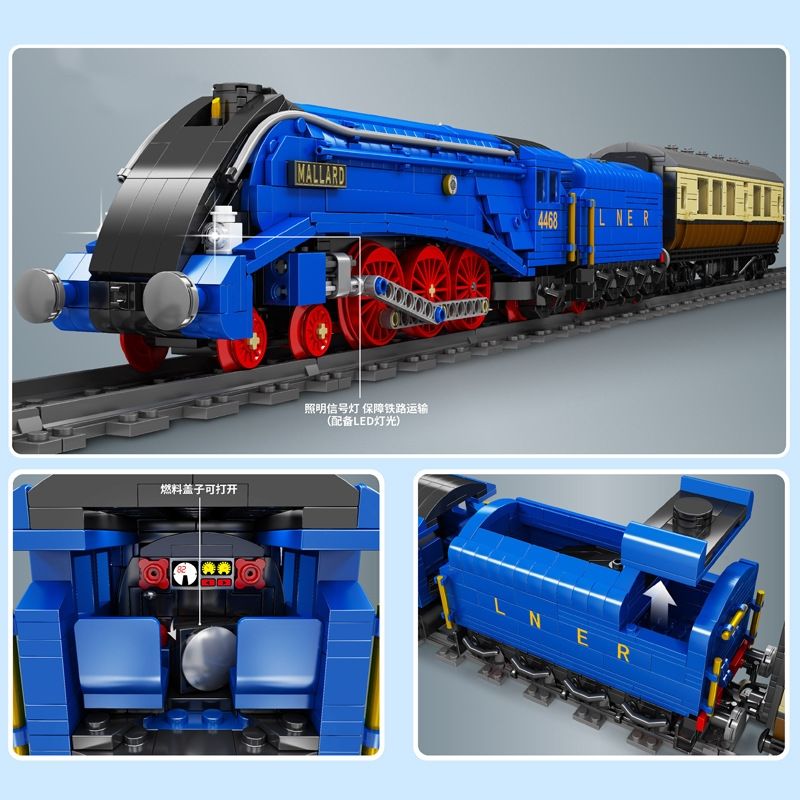 MOC 12006 スチームハイカー機関車 クラスA4 輸送車両モデル