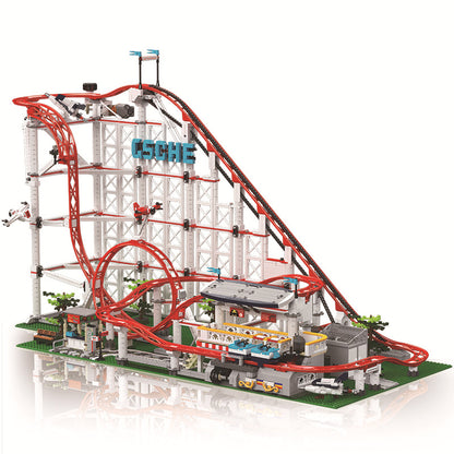 MOULD KING 11014 テクニカルジェットコースタービルディングブロック電動モデルセット