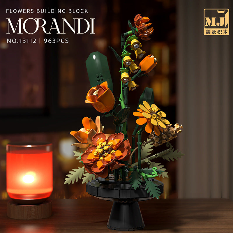 モランディローズ ブロックセット植物ブーケ