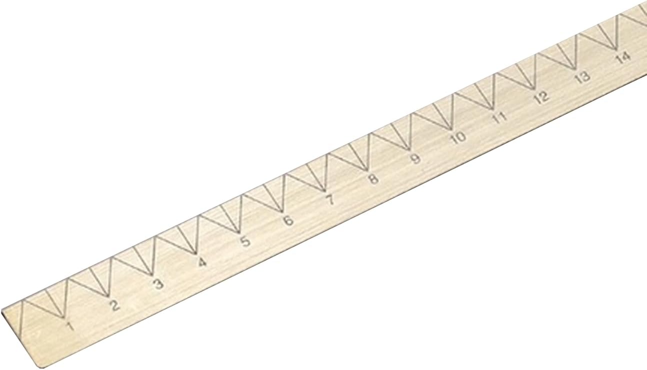 Interact Solid Brass Geometrical Ruler (16cm)