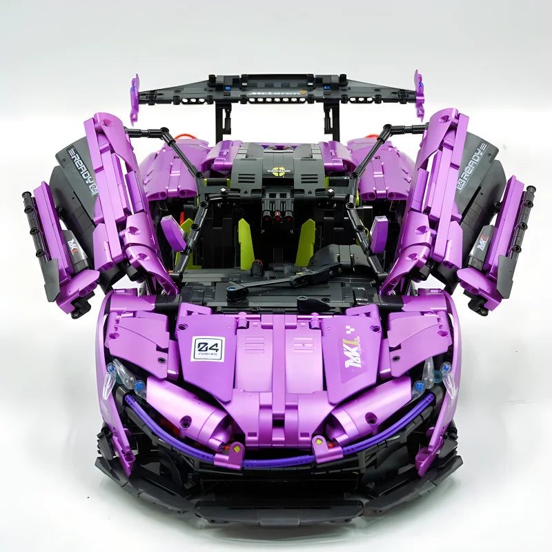 GULY 10617 テクニカルMOC P1 パープル スーパーカー ハイパーカー