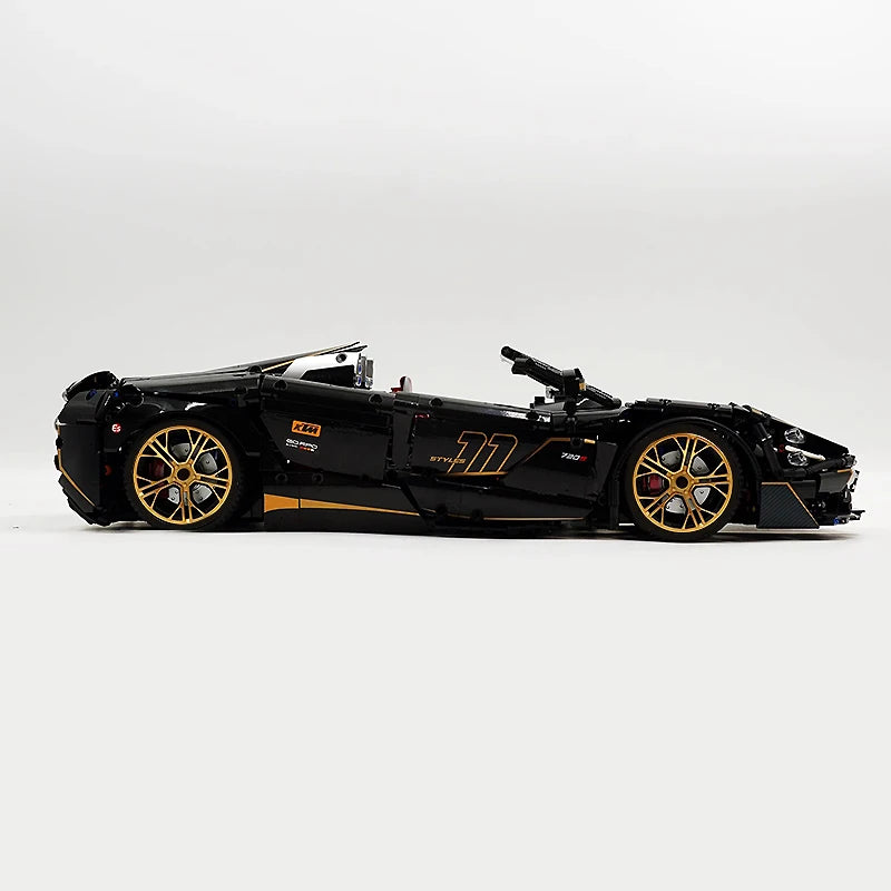 1:8 MOC スポーツレーシングカーモデル 720S モーター 10625
