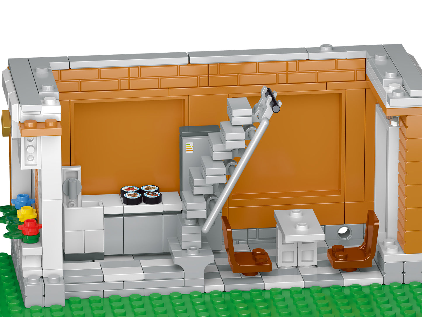 3231個ヨーロッパスタイルデパートコーナーストア ビルディングブロック シティストリートビューモジュラーレンガのおもちゃ