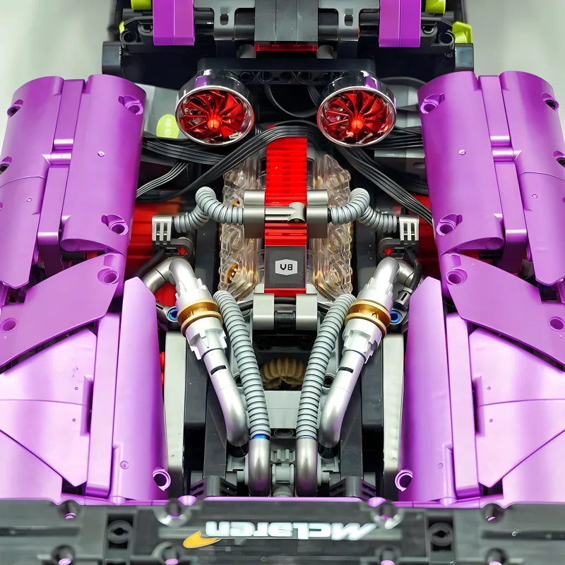 GULY 10617 テクニカルMOC P1 パープル スーパーカー ハイパーカー