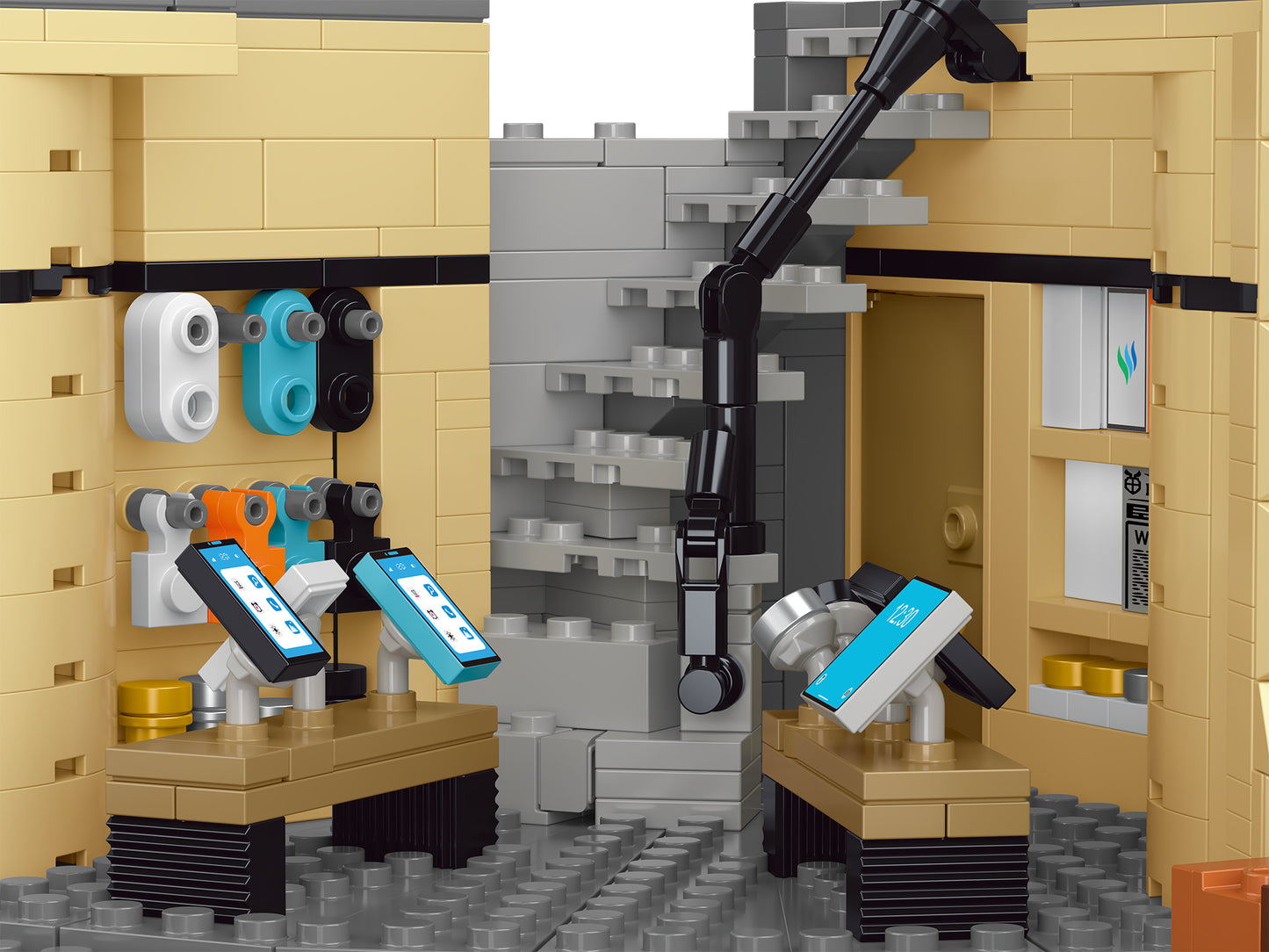 3231個ヨーロッパスタイルデパートコーナーストア ビルディングブロック シティストリートビューモジュラーレンガのおもちゃ