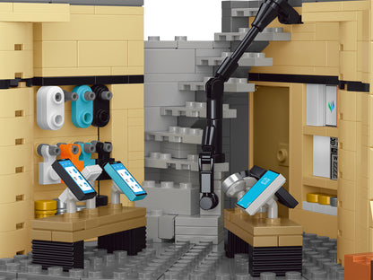 3231個ヨーロッパスタイルデパートコーナーストア ビルディングブロック シティストリートビューモジュラーレンガのおもちゃ