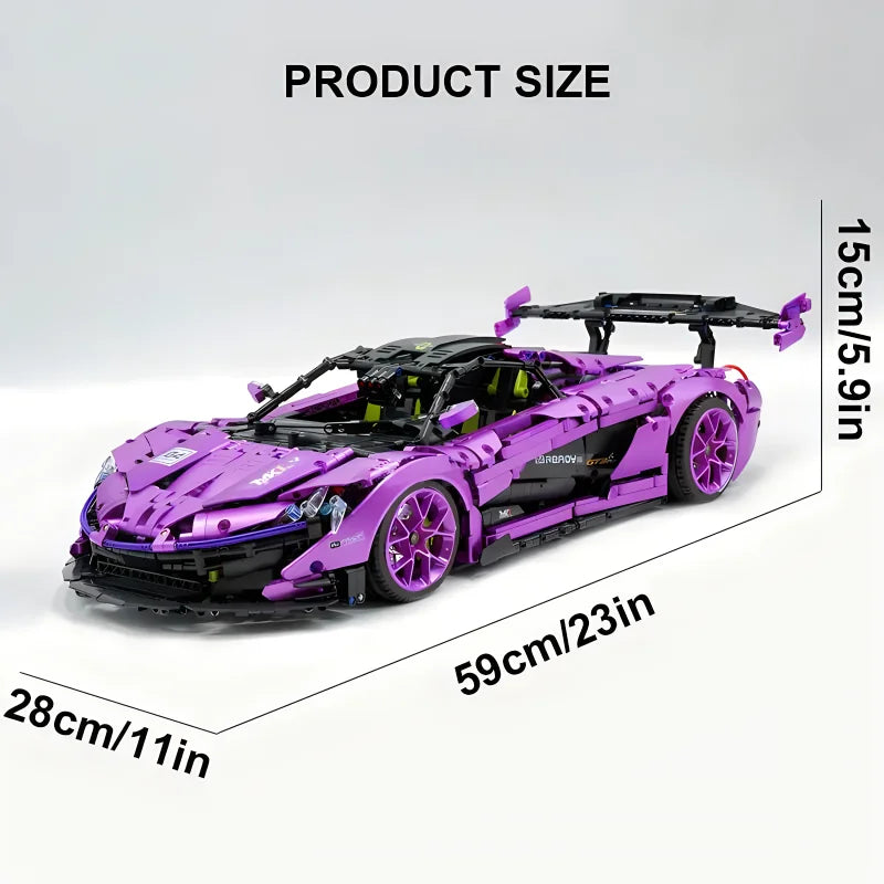 GULY 10617 テクニカルMOC P1 パープル スーパーカー ハイパーカー