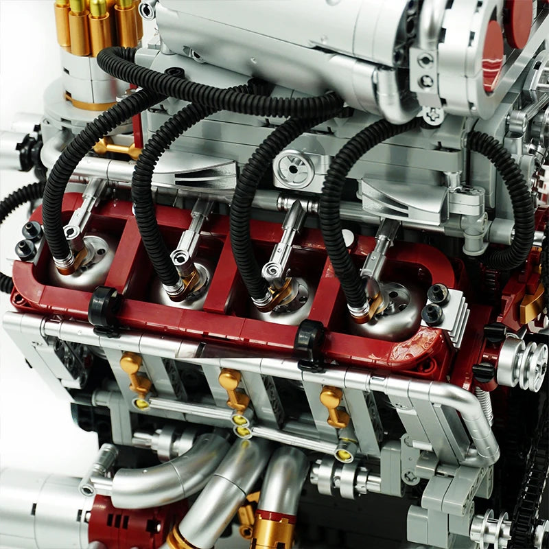 2347個スーパーカー V8 エンジンモデルビルディングブロックキット MOC モータードライブクリエイティブパズルおもちゃ 子供ホリデーギフト