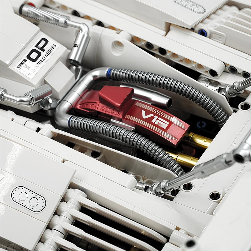 10649 3970ピース 1:8 MOC テクニカルRC レトロスポーツカー LP5000