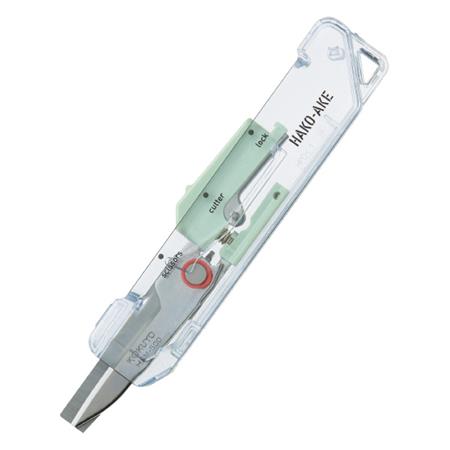 Japanese KOKUYO HAKO-AKE 2-in-1 Portable Scissors Carton Opener Utility Cutter for Warehouse Office Home